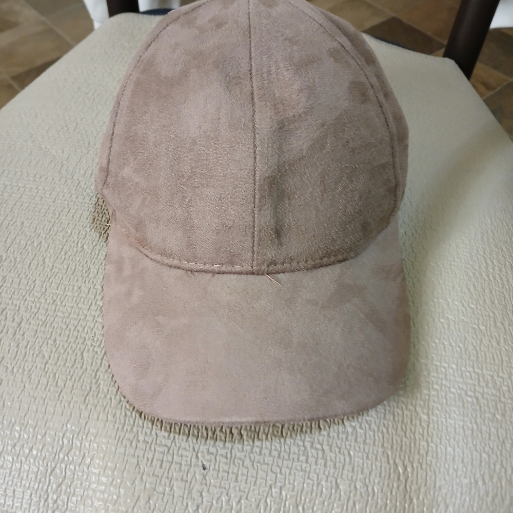 H&M Taupe Suede Baseball Cap